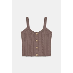 Top in maglia da donna GUESS W6YR25 Z0972 Carmen