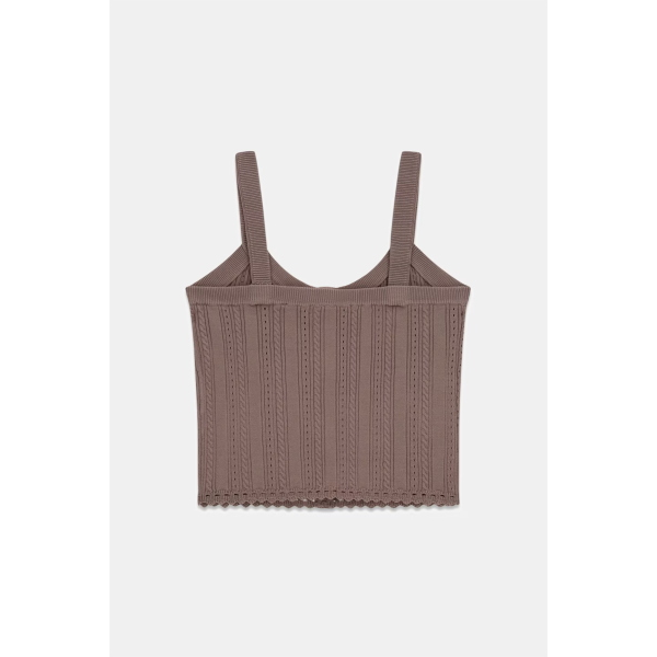 Top in maglia da donna GUESS W6YR25 Z0972 Carmen
