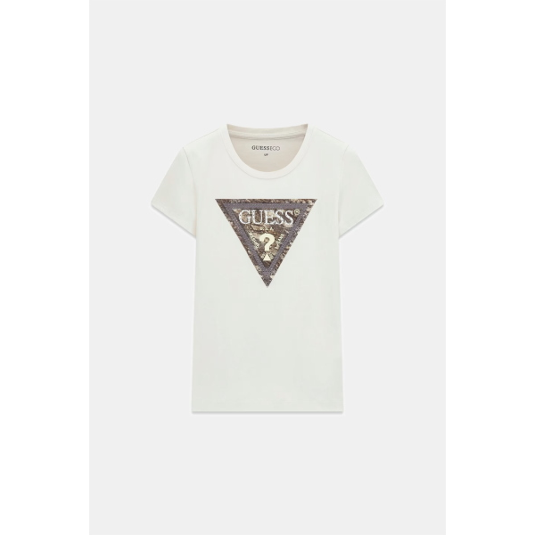 T-Shirt da donna GUESS W6YI31 K4350 Snake Triangle