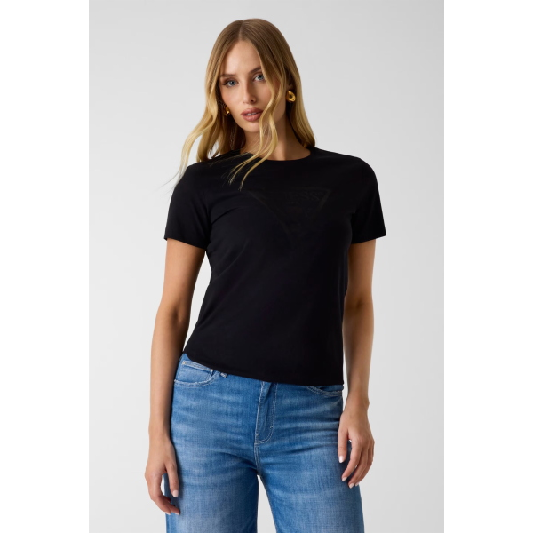 T-Shirt da donna GUESS W6YI14 K3855 Triangle
