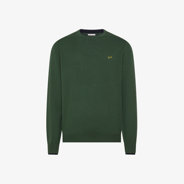 Pullover da uomo SUN68 K46159 doppio bordino