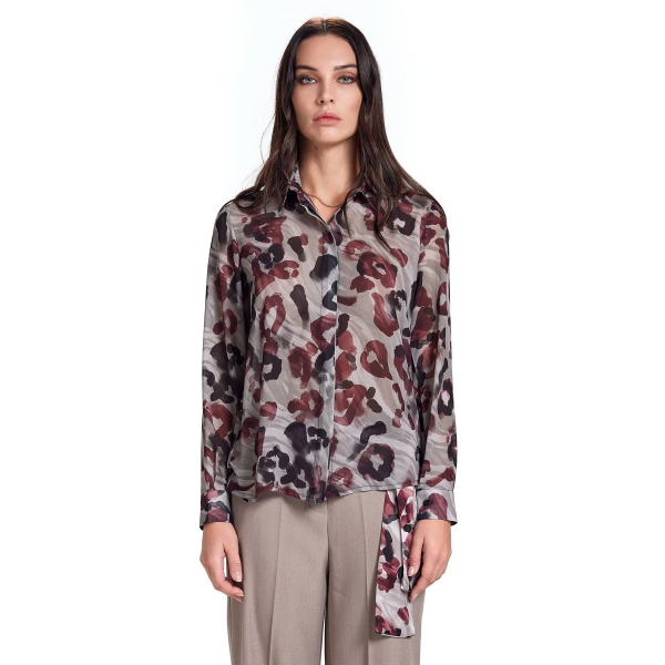 Camicia da donna TAKE TWO DT03852 stampa animalier