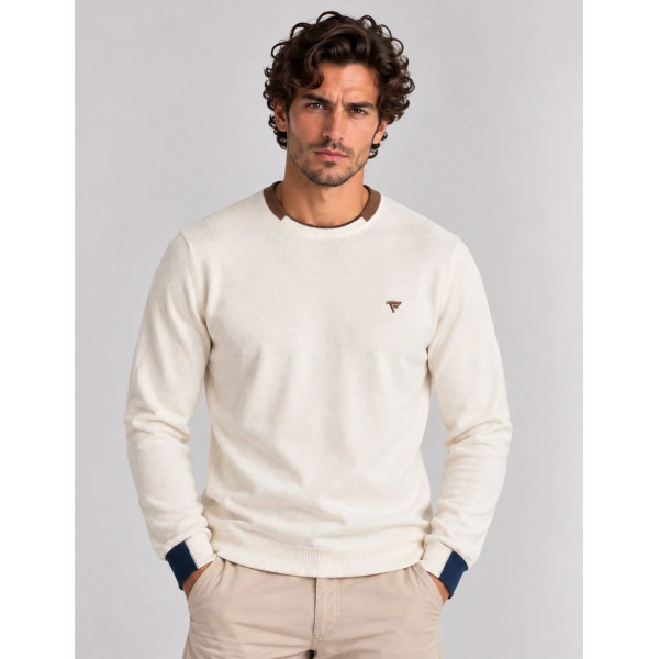 Pullover da uomo FRED MELLO 15MG con toppe