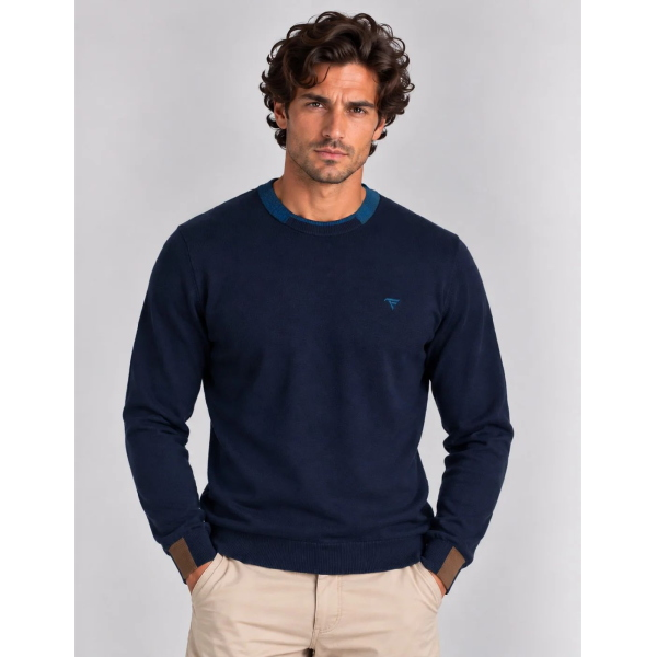 Pullover da uomo FRED MELLO 15MG con toppe