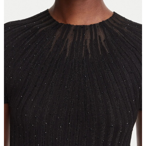 Top da donna GUESS W6YR31 Z1023 Sheer Yoke