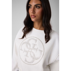 Felpa da donna GUESS W6BQ13 K6059 4G Logo