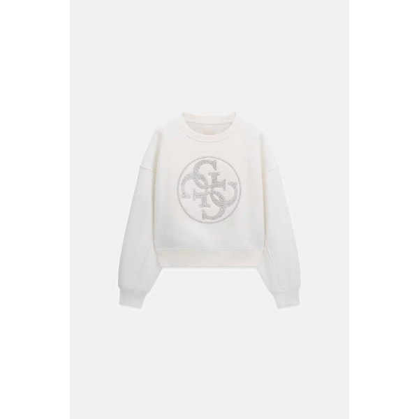 Felpa da donna GUESS W6BQ13 K6059 4G Logo