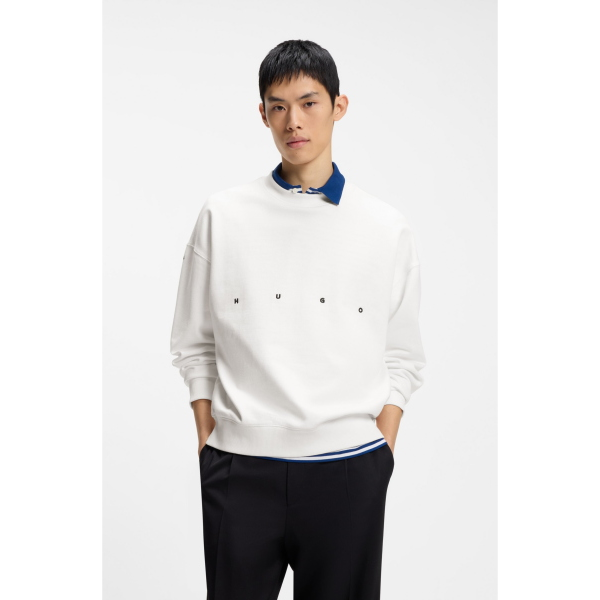 Felpa da uomo HUGO Darislong 102 oversize