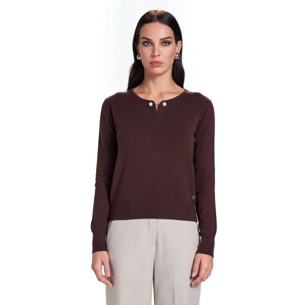 Pullover da donna TAKE TWO DT03509 spilla perle