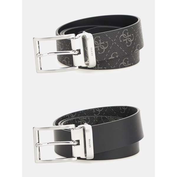 Guess Cintura da uomo Vezzola Belts BM7543 LEA35 Marrone