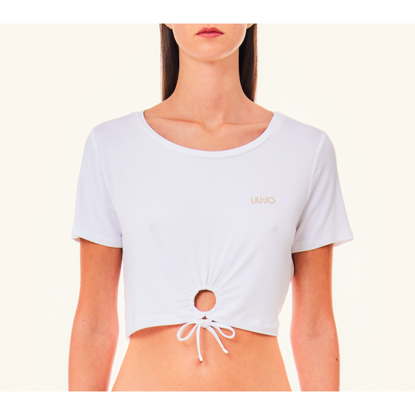 T-Shirt da donna LIU JO VA4107 JS360 cropped