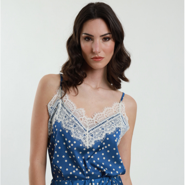 Top da donna SUSY MIX M9973F152 Pois con Pizzo