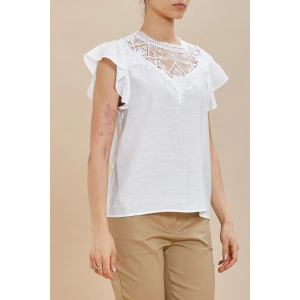 Canotta da donna TAKE TWO DKE6100 con pizzo e alette