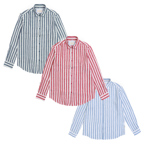 Camicia da uomo GIANNI LUPO GL7781S righe larghe