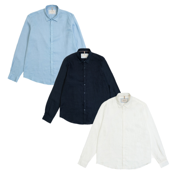 Camicia da uomo GIANNI LUPO GL7619S in lino