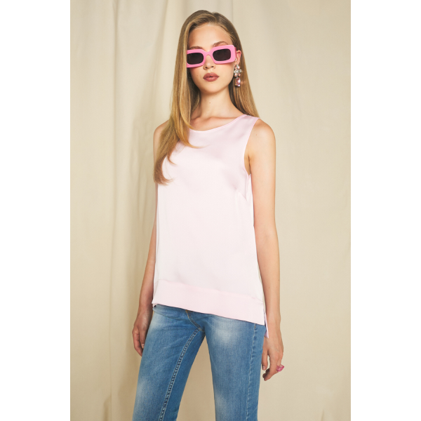 Canotta da donna COCONUDA CCT41 con spacchi laterali
