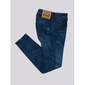 Replay Anbass Jeans Uomo – Slim Fit, Gamba Stretta, Denim Comfort 11 Oz, Colore Blu/Grigio, Lavaggio Fresco