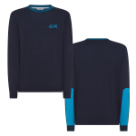Pull da uomo SUN68 K44130 con maxi toppe