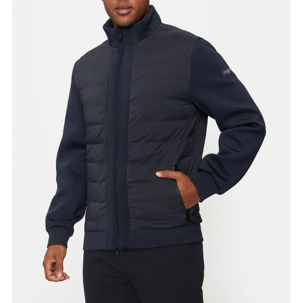 GUESS Piumino Uomo Con Cappuccio, Peso Medio, Imbottitura Ripiegabile, Giacca Maniche Lunghe Stile Versatile Per Ogni Stagione