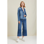 Jeans da donna TAKE TWO DKE8240 Flory Flare con ricamo fondo
