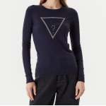 Pullover da donna GUESS W5YR23 Z2NQ2 Kiara Triangle Logo
