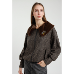 Bomber da donna SUSY MIX S0062 Collo in Ecopelliccia 