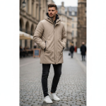 Parka lungo da uomo MARKUP MK24007 tessuto tecnico
