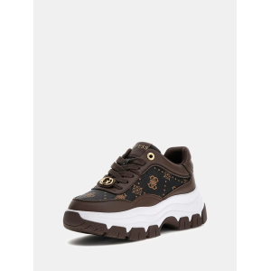 Sneakers da donna GUESS FLFBRT PEL12 BROWN Berrett2