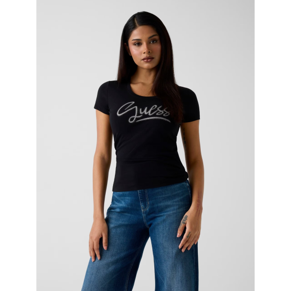 T-Shirt da donna GUESS W6RI24 J1314 Script