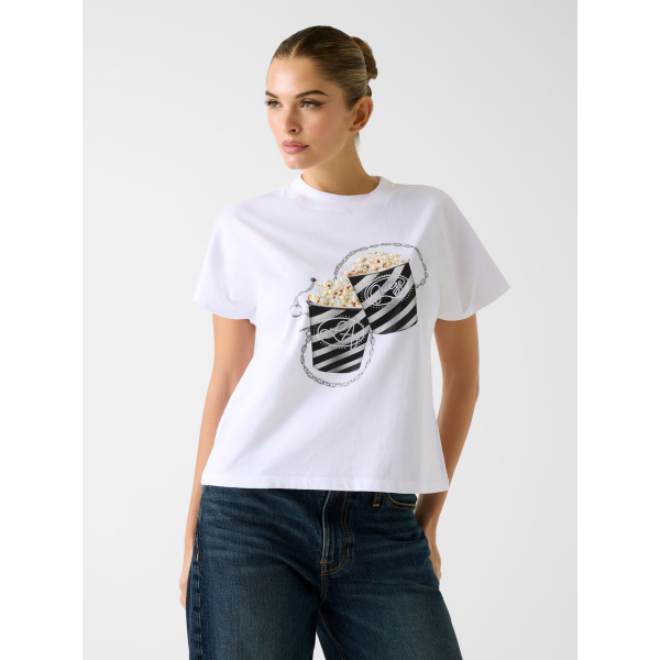 T-Shirt da donna GUESS W6RI28 I3Z14 Popcorn