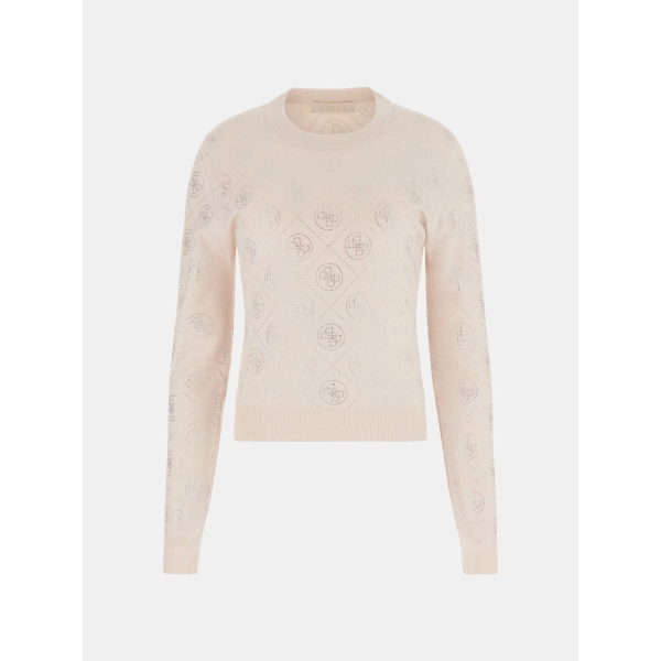 Pullover da donna GUESS W6RR66 Z3JD2 Rhinestones