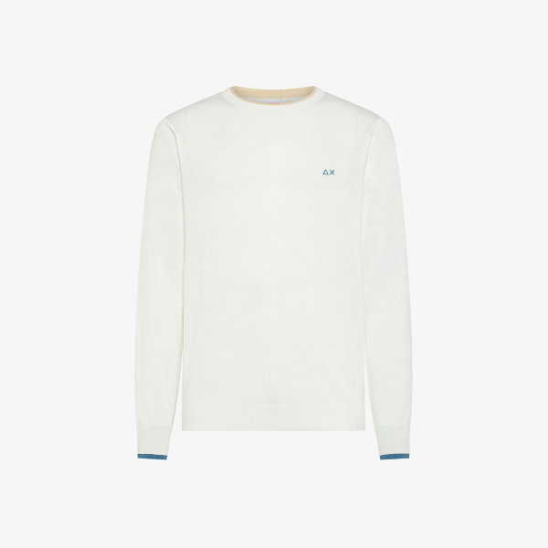 Pullover da uomo SUN68 K36109 doppio bordino