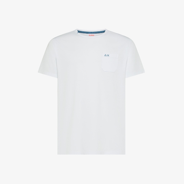T-Shirt da uomo SUN68 T36101 jersey con taschino