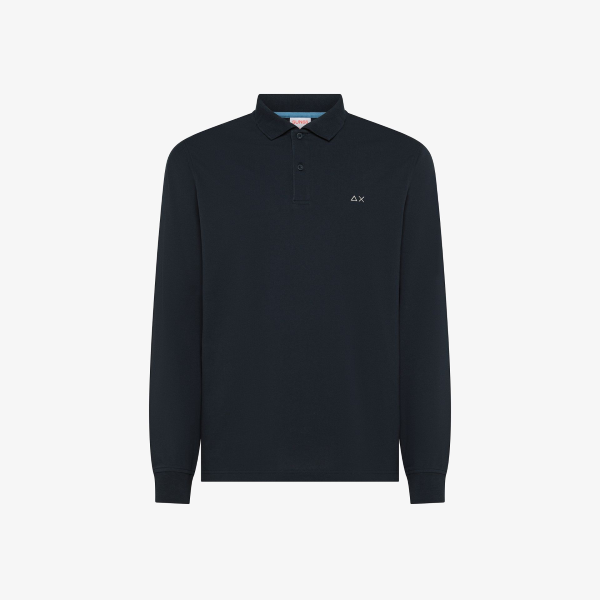 Polo da uomo SUN68 A36110 basica maniche lunghe