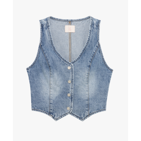 Gilet da donna GIANNI LUPO GLD2128YH in denim