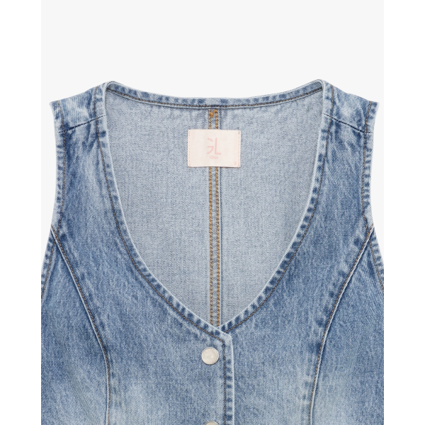Gilet da donna GIANNI LUPO GLD2128YH in denim