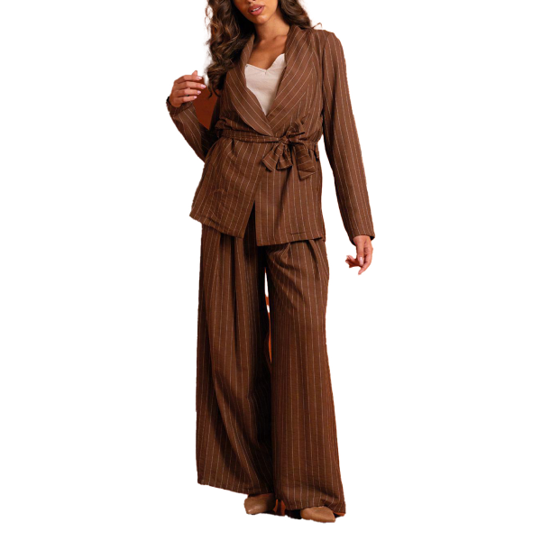 Pantalone palazzo da donna LOLITA LO26111 gessato