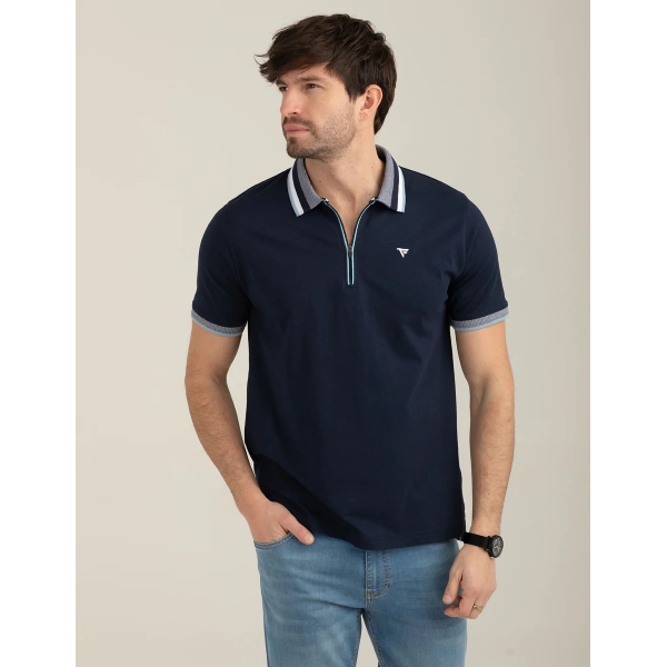 Polo da uomo FRED MELLO 14QU con zip