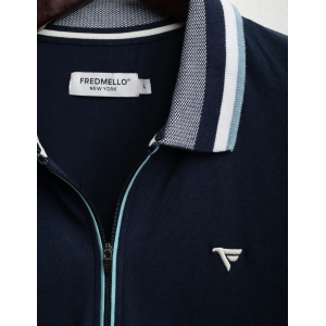 Polo da uomo FRED MELLO 14QU con zip