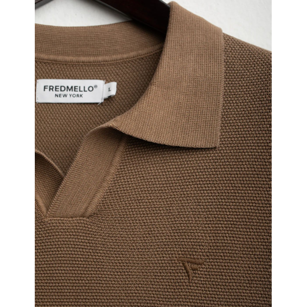 Polo derby da uomo FRED MELLO 04MA in punto piquet