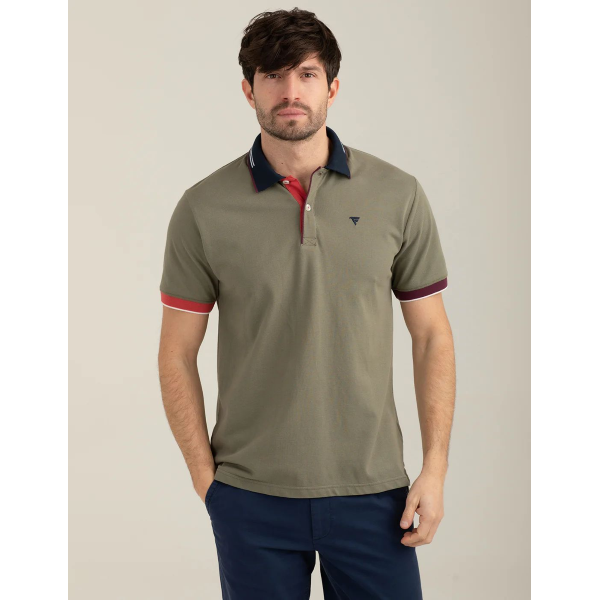 Polo da uomo FRED MELLO 19QU color block