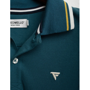 Polo da uomo FRED MELLO 07QU con righe a contrasto