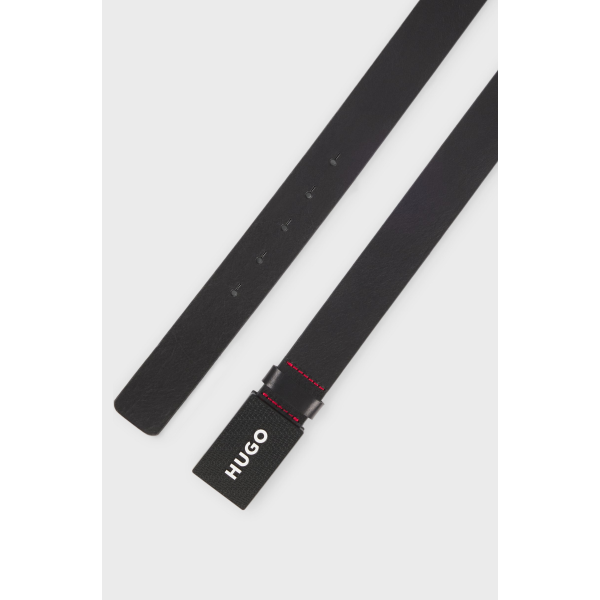 Cintura da uomo HUGO Gilao-Z_Sz35 001 fibbia strutturata con logo