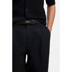 Cintura da uomo HUGO Gilao-Z_Sz35 001 fibbia strutturata con logo