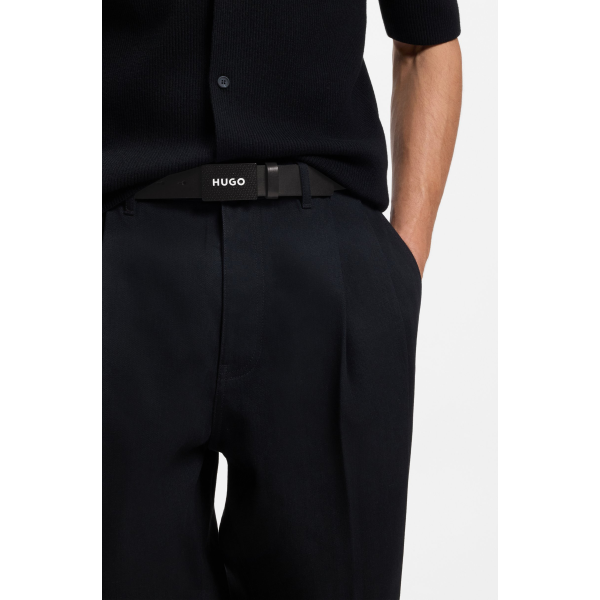 Cintura da uomo HUGO Gilao-Z_Sz35 001 fibbia strutturata con logo