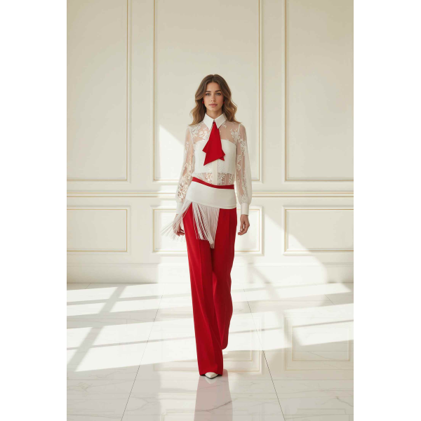 Camicia da donna OPERA' CHIC 41120 in pizzo