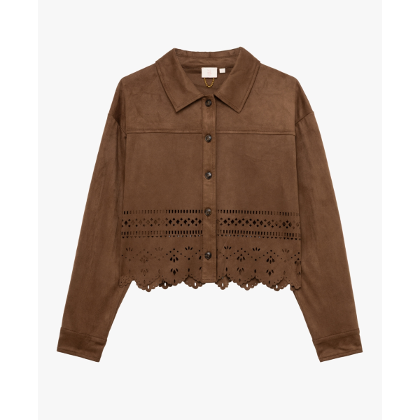 Overshirt da donna GIANNI LUPO GLD1004YD in ecosuede