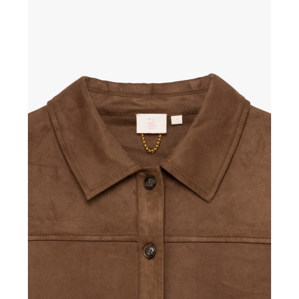 Overshirt da donna GIANNI LUPO GLD1004YD in ecosuede