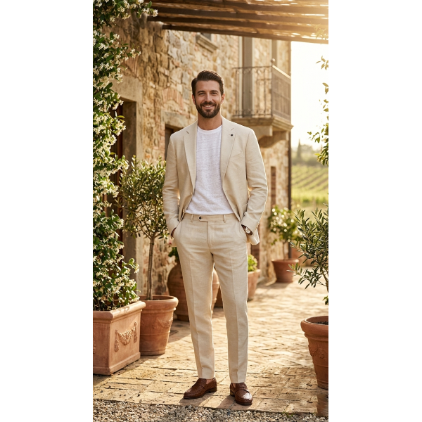 Abito da uomo MARKUP MK1960001 lino e cotone