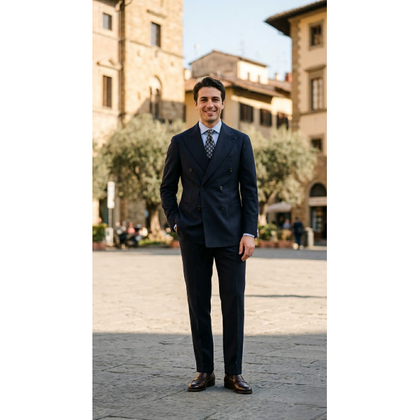 Abito da uomo OFFICINA SARTORIALE Napoli Spencer doppio petto